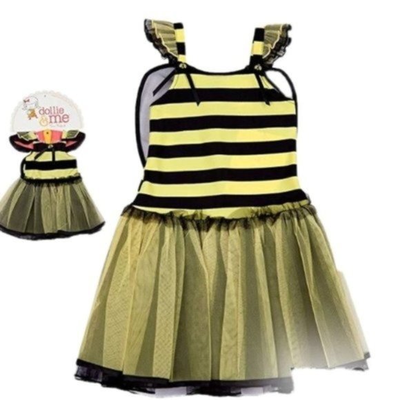 Dollie & Me Bumble Bee Dress Up costume 4 NWT - Picture 1 of 9